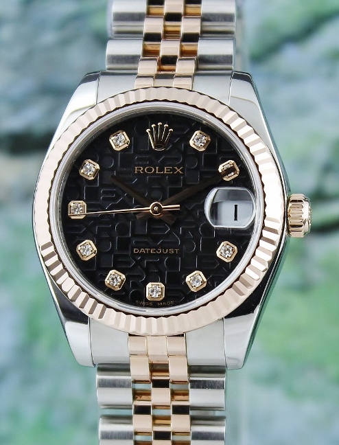 (image for) ROLEX MID SIZE 18K PINK GOLD OYSTER PERPETUAL DATEJUST / 178271